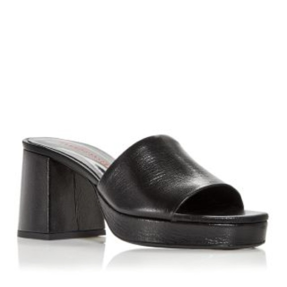 Simon Miller Black Leather Platform Slide